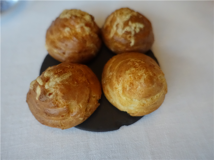 Gruyere and Cheddar gougeres